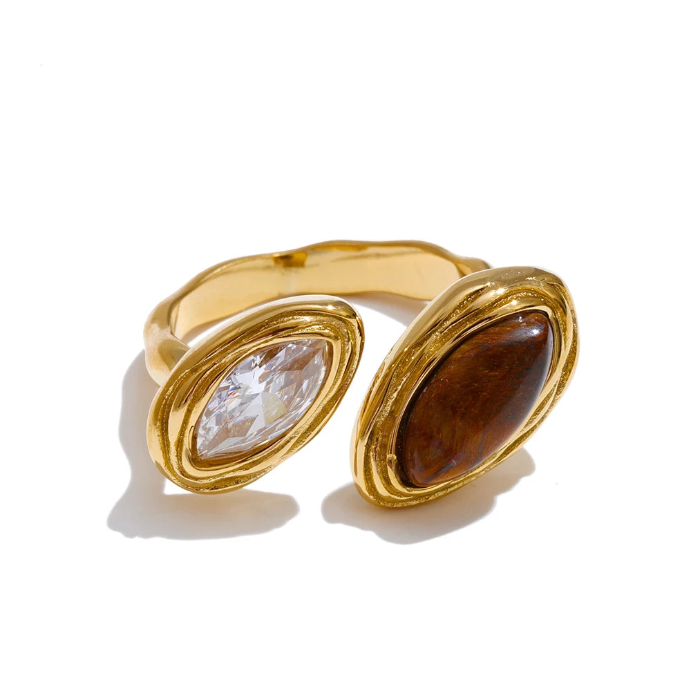 Iris Stone Inlay Ring