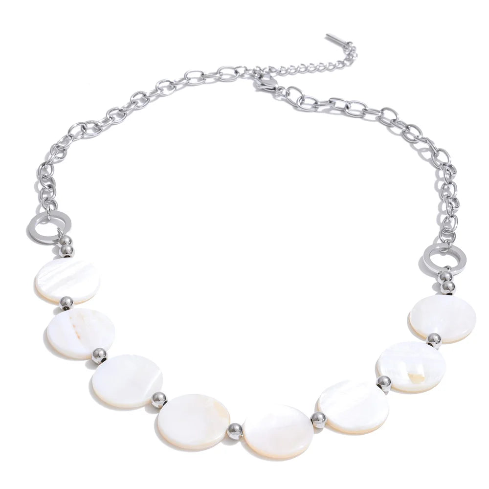 Nita Shell Disc Necklace