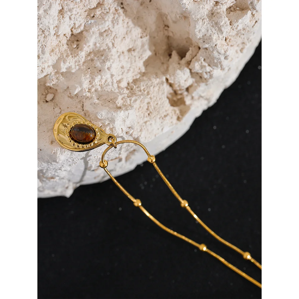 Wynn Tiger Stone Necklace