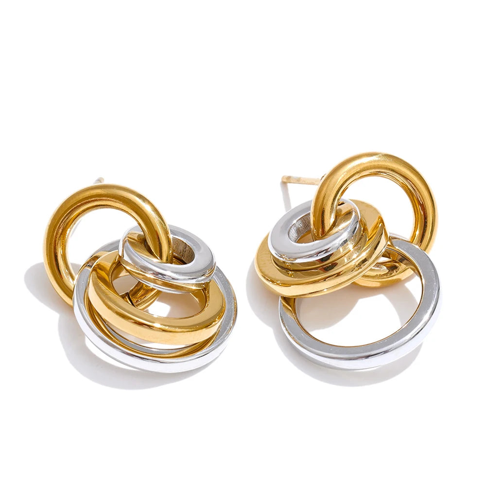 Emmy Circle Drop Earrings
