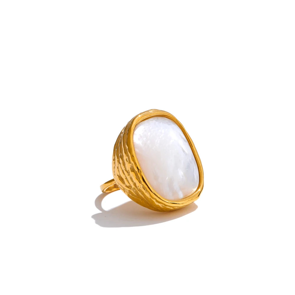 Penny Shell Open Ring