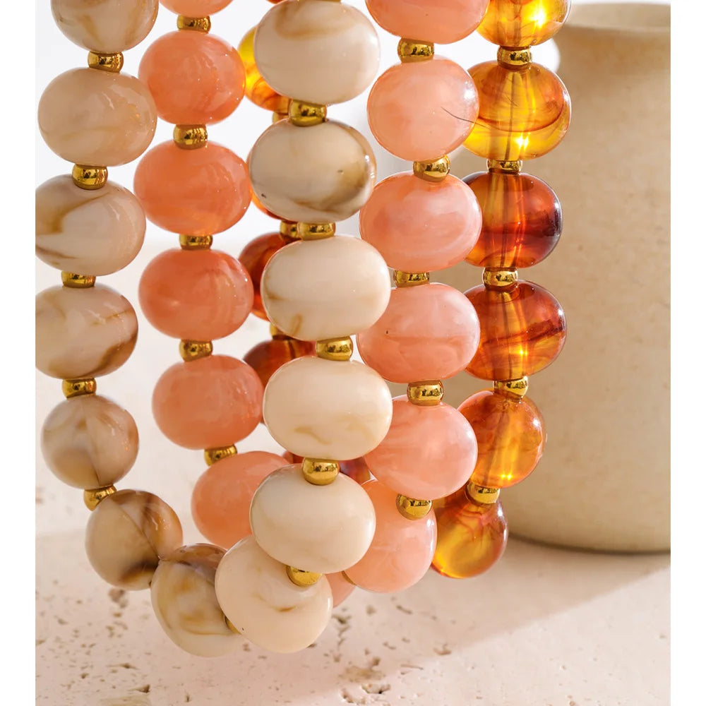 Lola Resin Bead Necklace