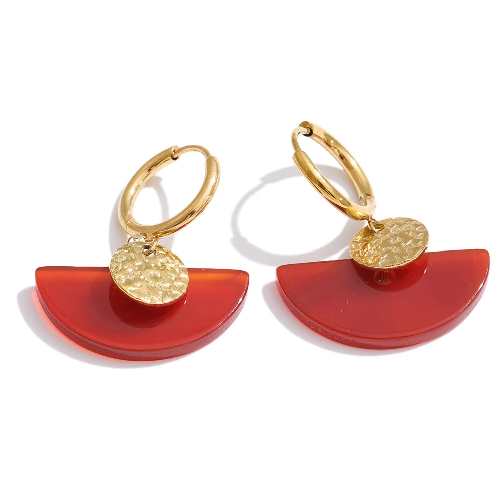 Hollis Stone Drop Hoops