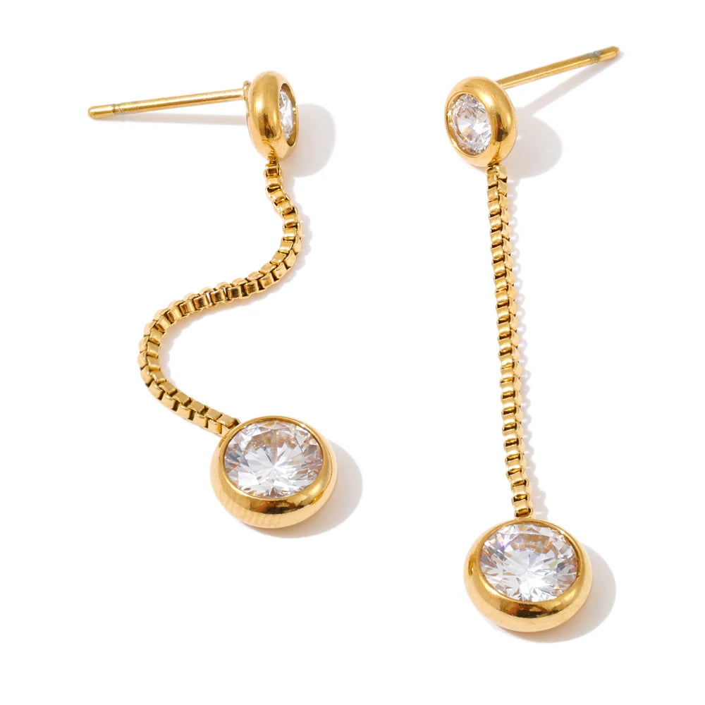 Edie Chain Drop Earrings