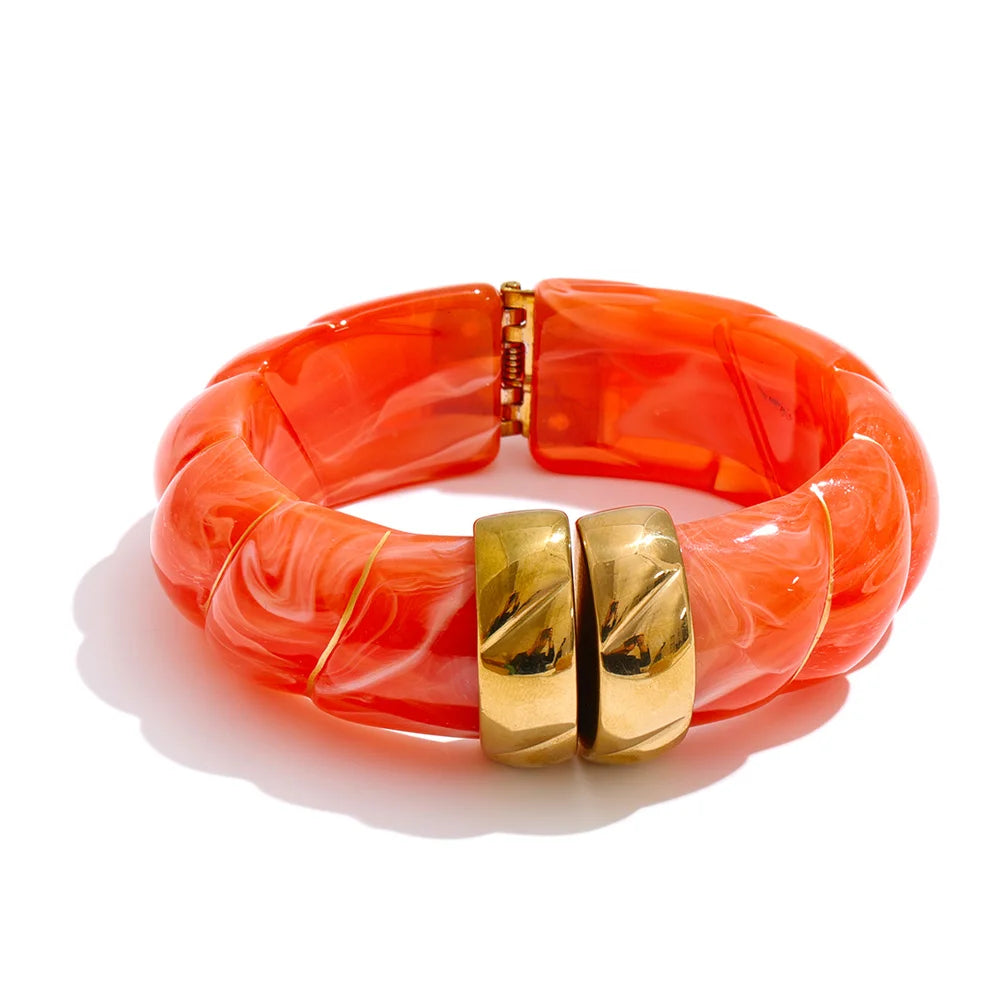 Dune Resin Wide Bangle