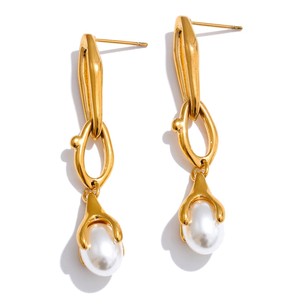 Bea Faux Pearl Earrings