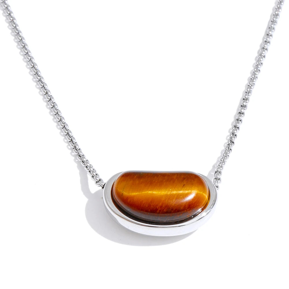 Maisie Domed Stone Necklace