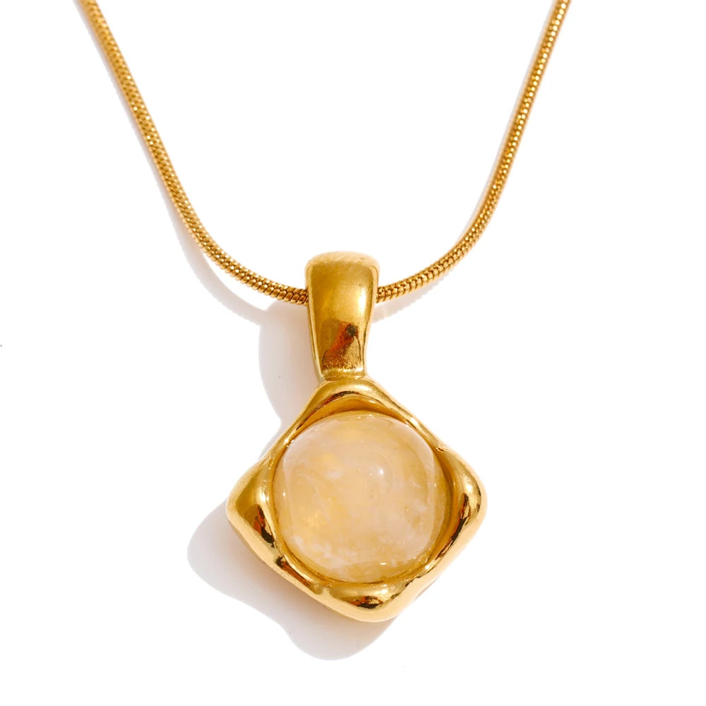 Heath Stone Pendant Necklace
