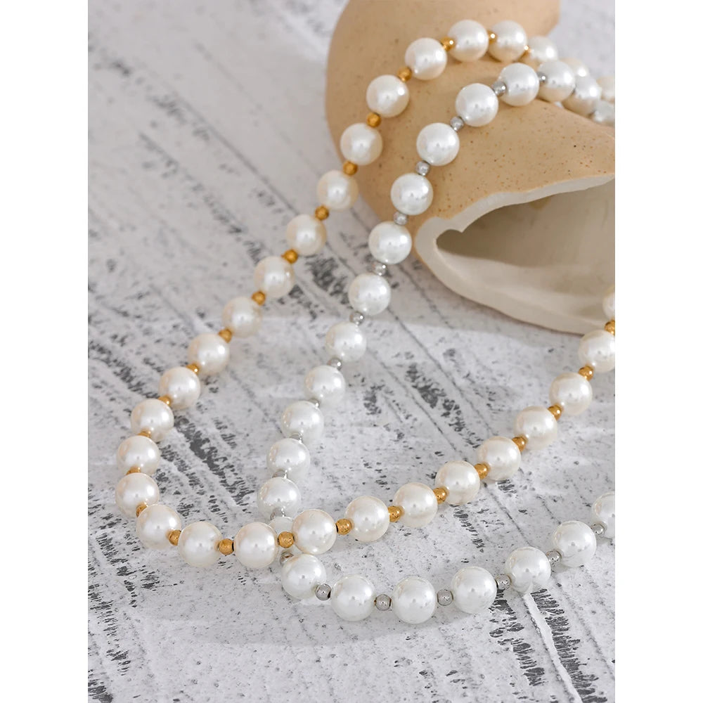 Goldie Faux Pearl Necklace
