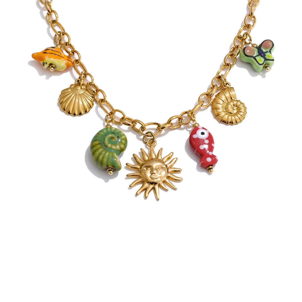 Cove Ocean Charm Necklace