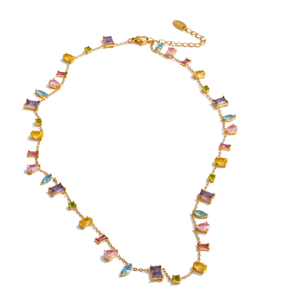 Hadley Crystal Chain Necklace