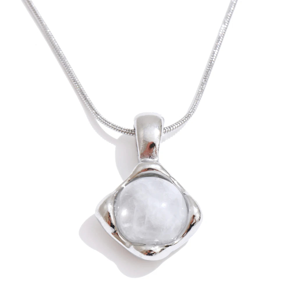 Heath Stone Pendant Necklace