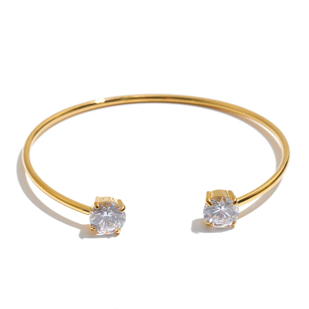 Birdie Crystal Cuff Bracelet