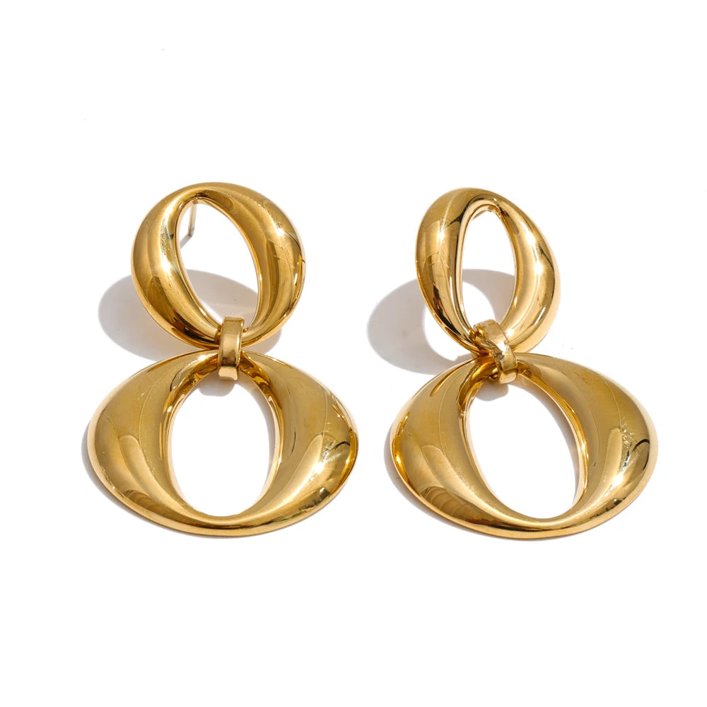 Ida Geometric Drop Earrings