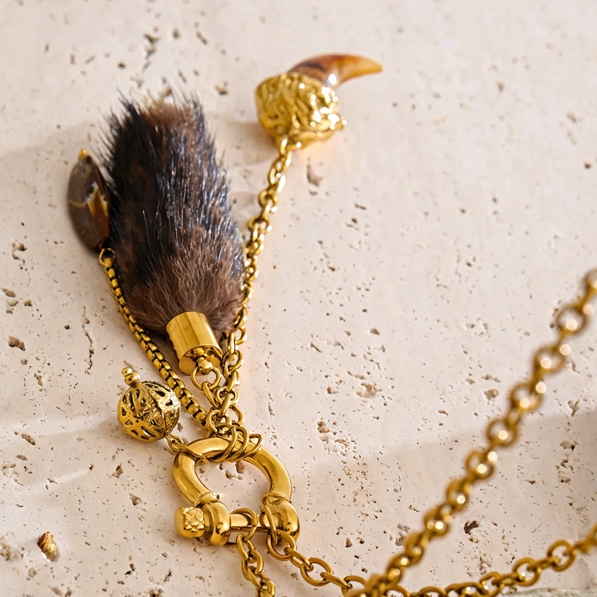 Fenn Tassel Charm Necklace