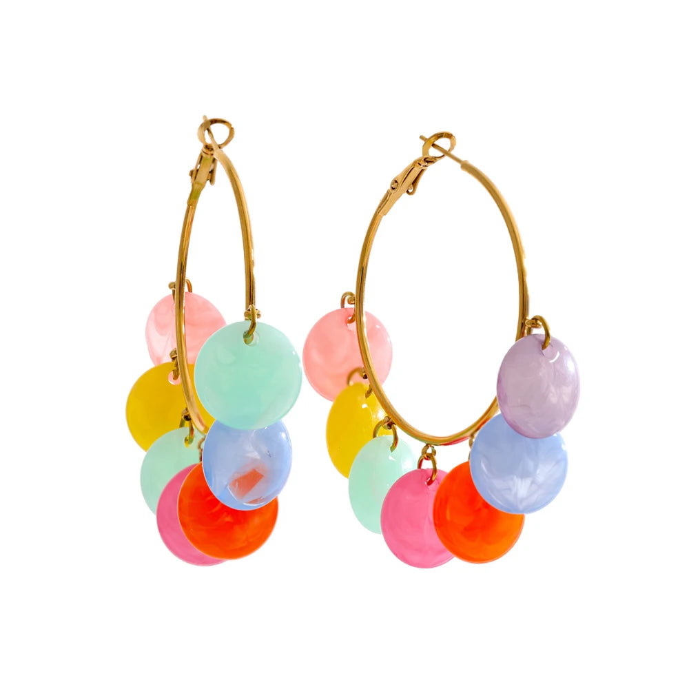 Sunny Resin Charm Earrings