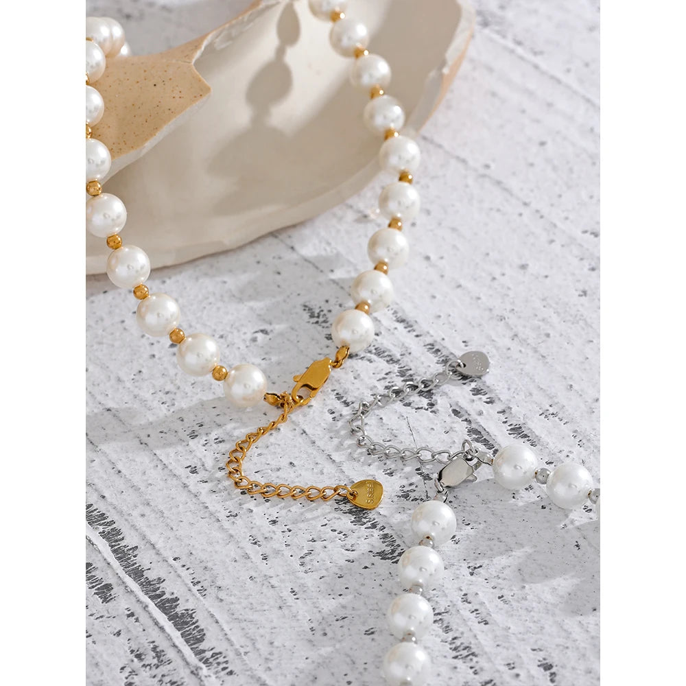 Goldie Faux Pearl Necklace