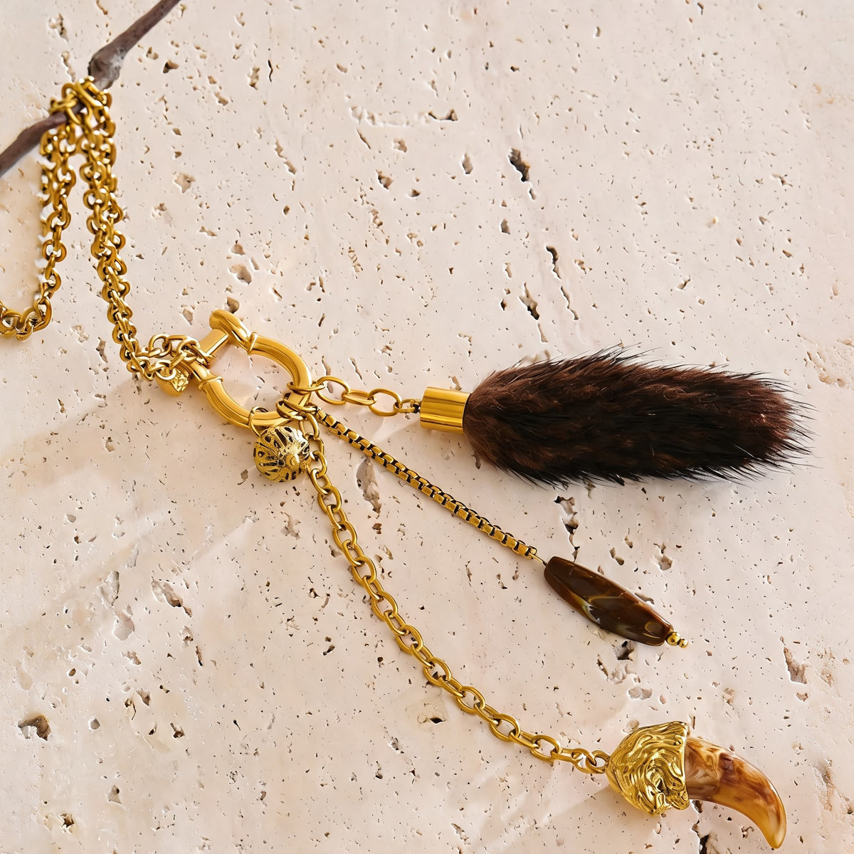 Fenn Tassel Charm Necklace