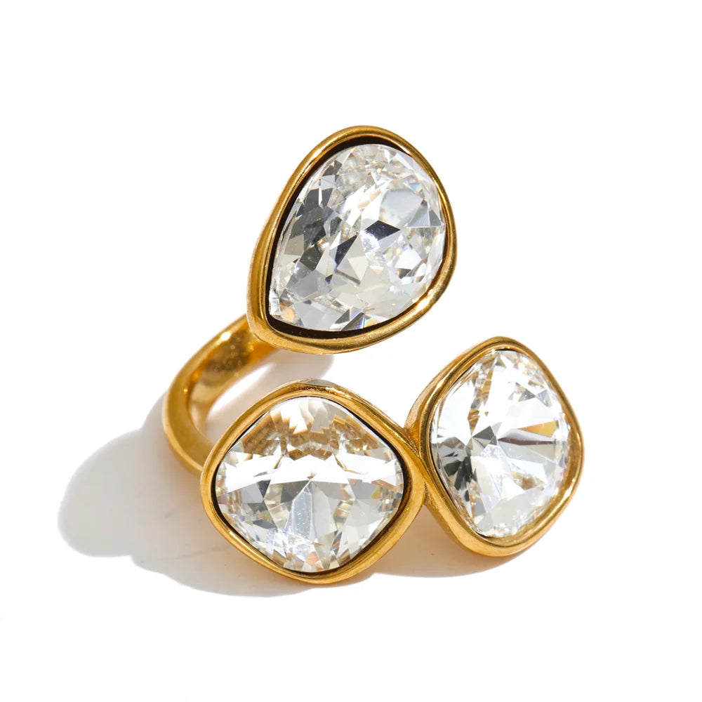 Livy Crystal Square Ring