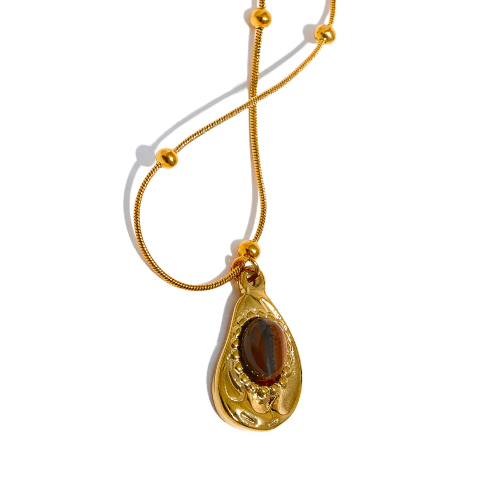 Wynn Tiger Stone Necklace