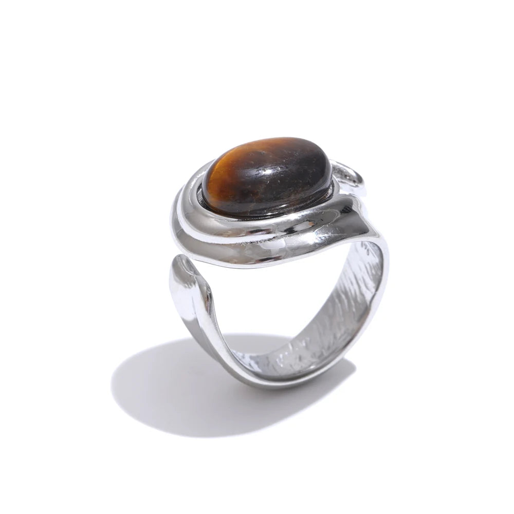 Sylvie Stone Swirl Ring
