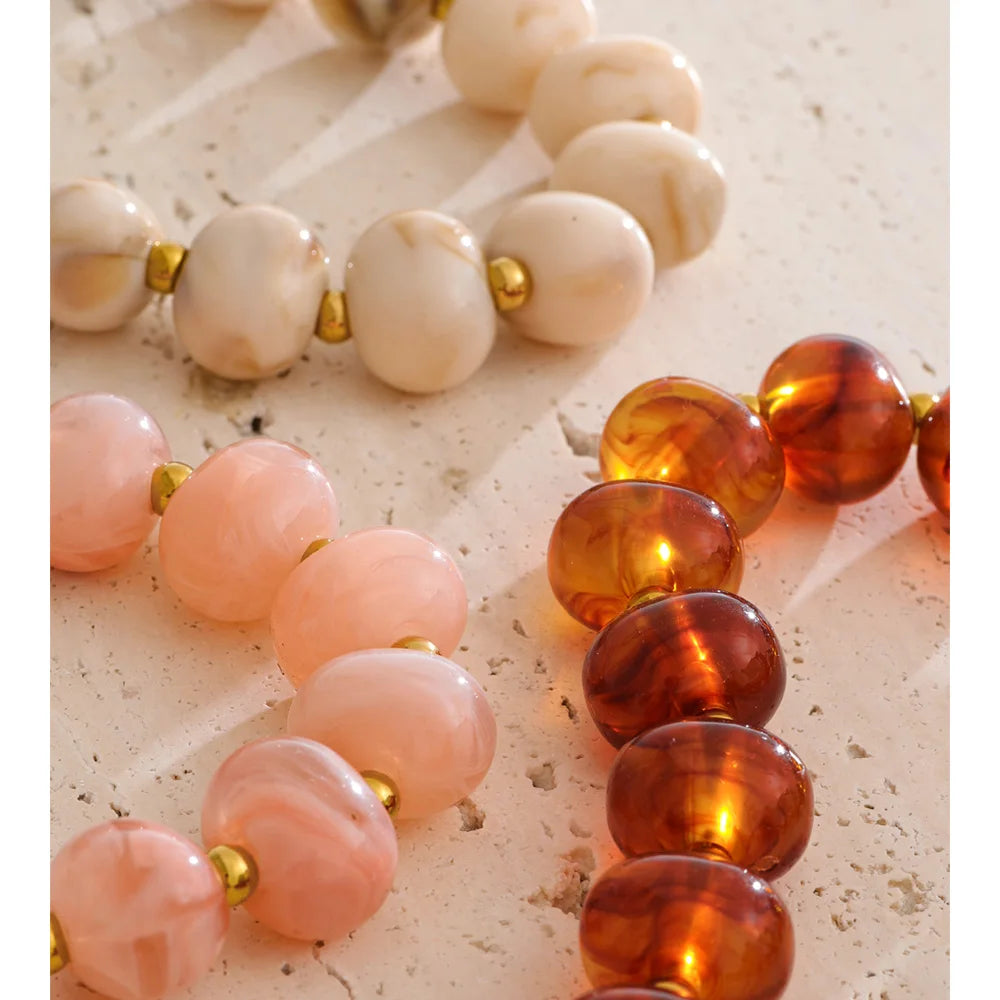 Lola Resin Bead Necklace