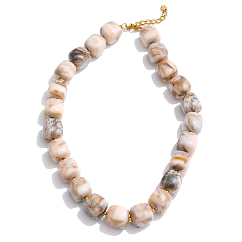 Molly Acrylic Bead Necklace