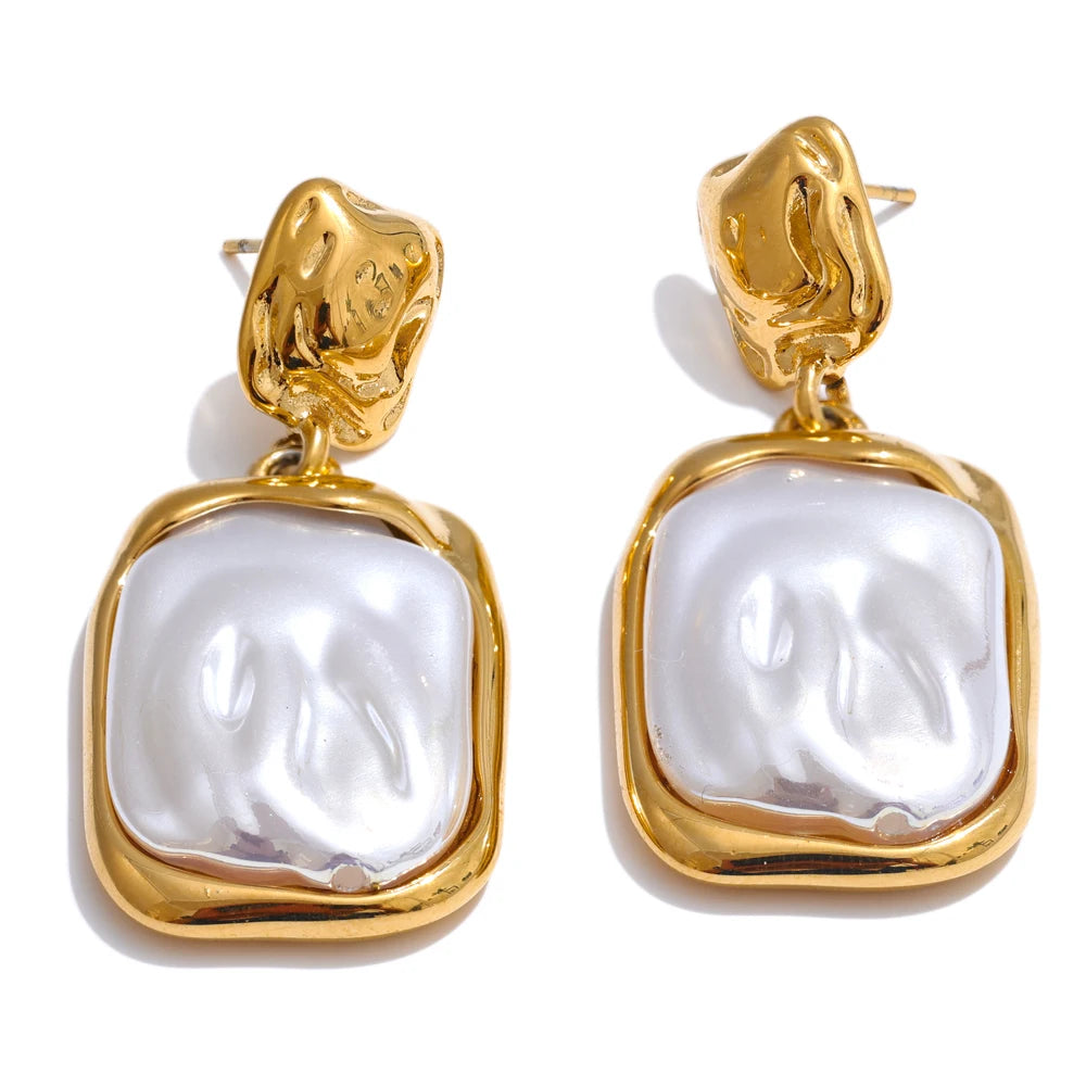 Bryn Square Drop Earrings