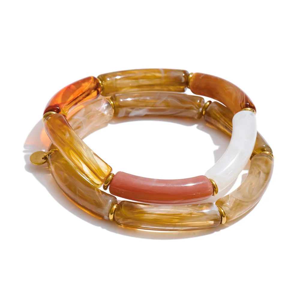 Bay Resin Tube Bangle