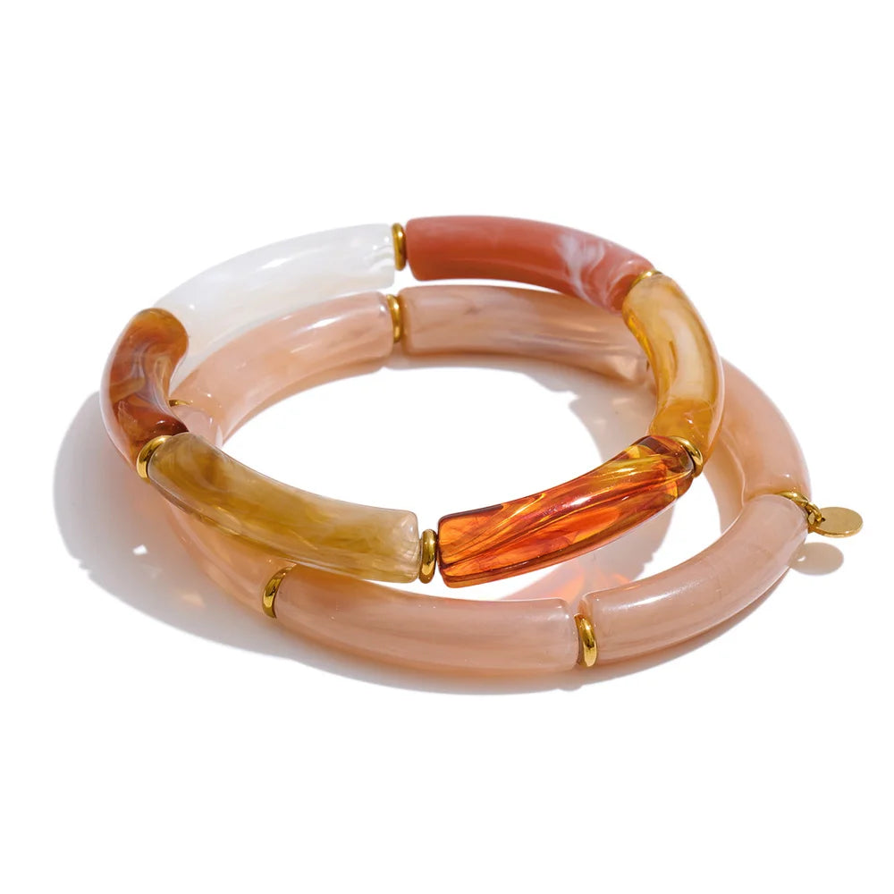 Bay Resin Tube Bangle