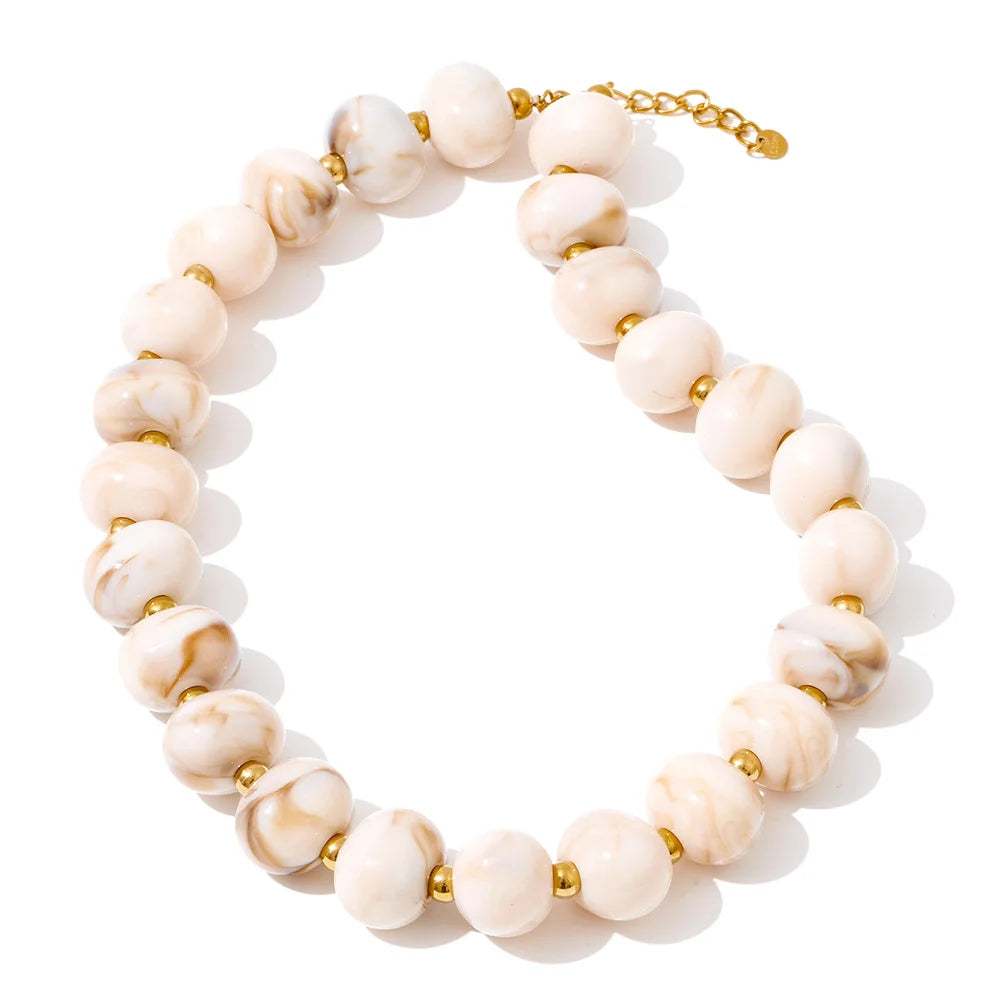 Lola Resin Bead Necklace
