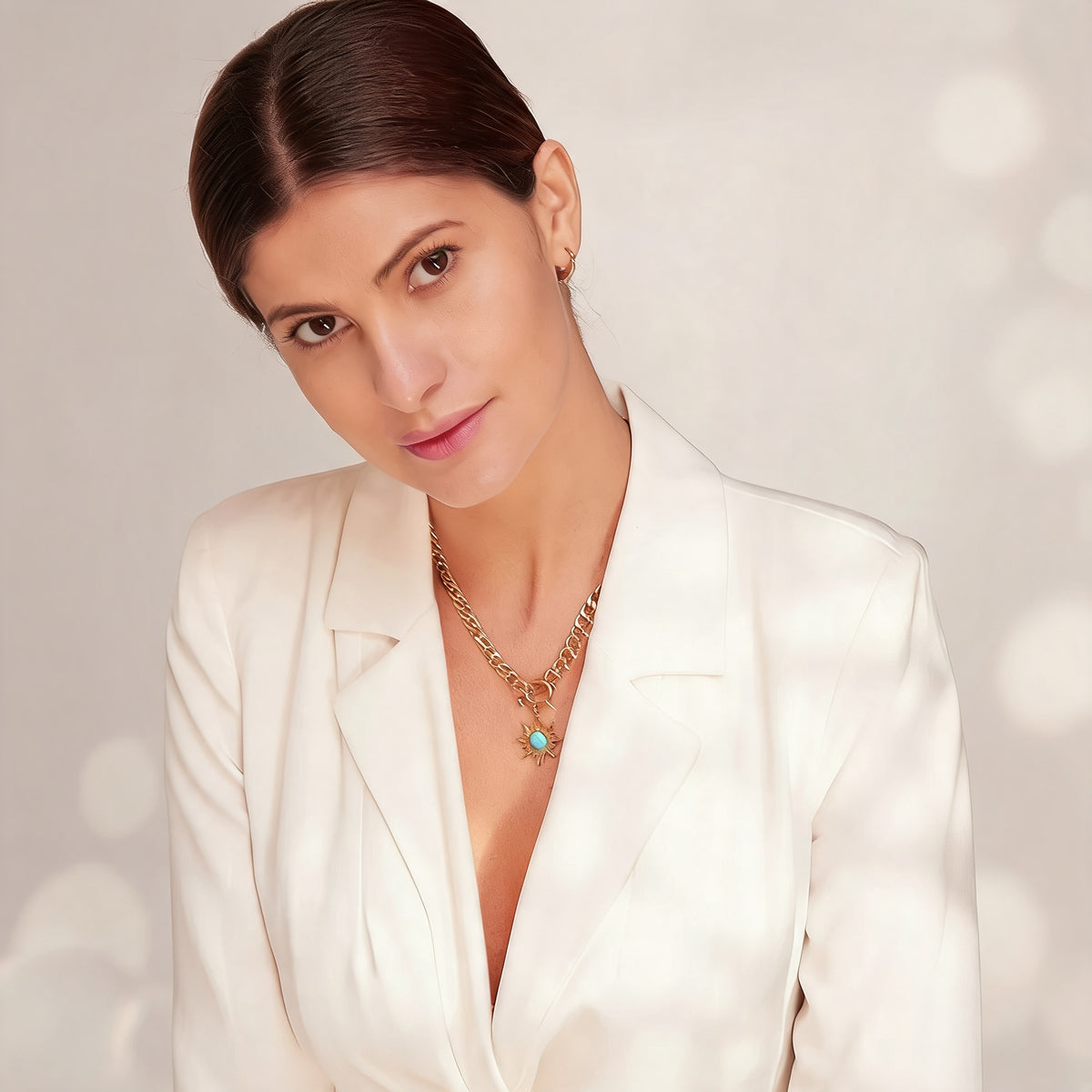 Wilda Sun Pendant Necklace