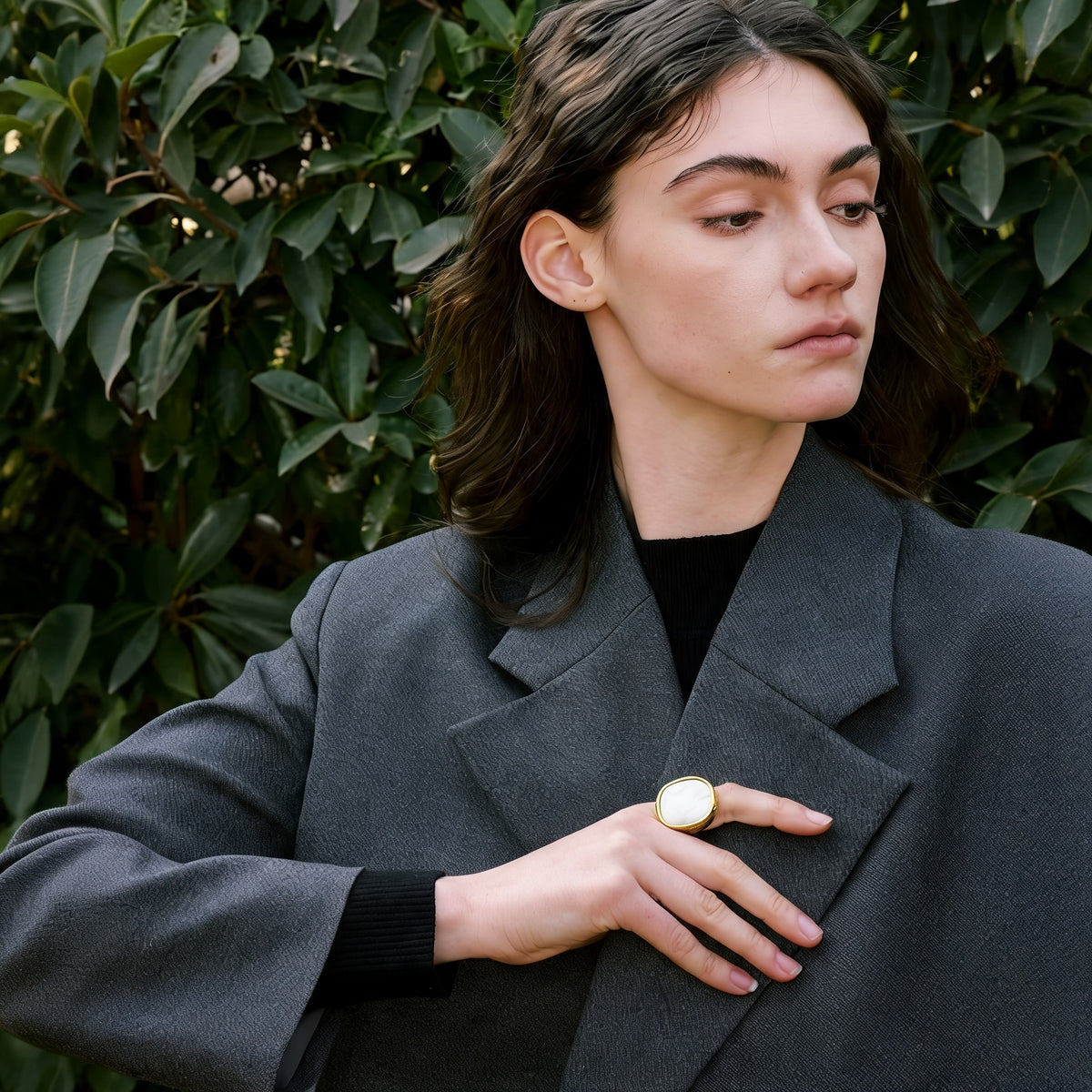 Penny Shell Open Ring