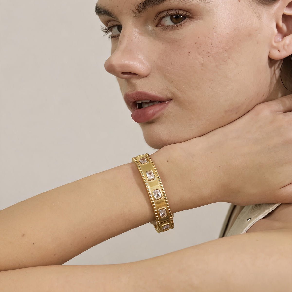 Camille Crystal Cuff