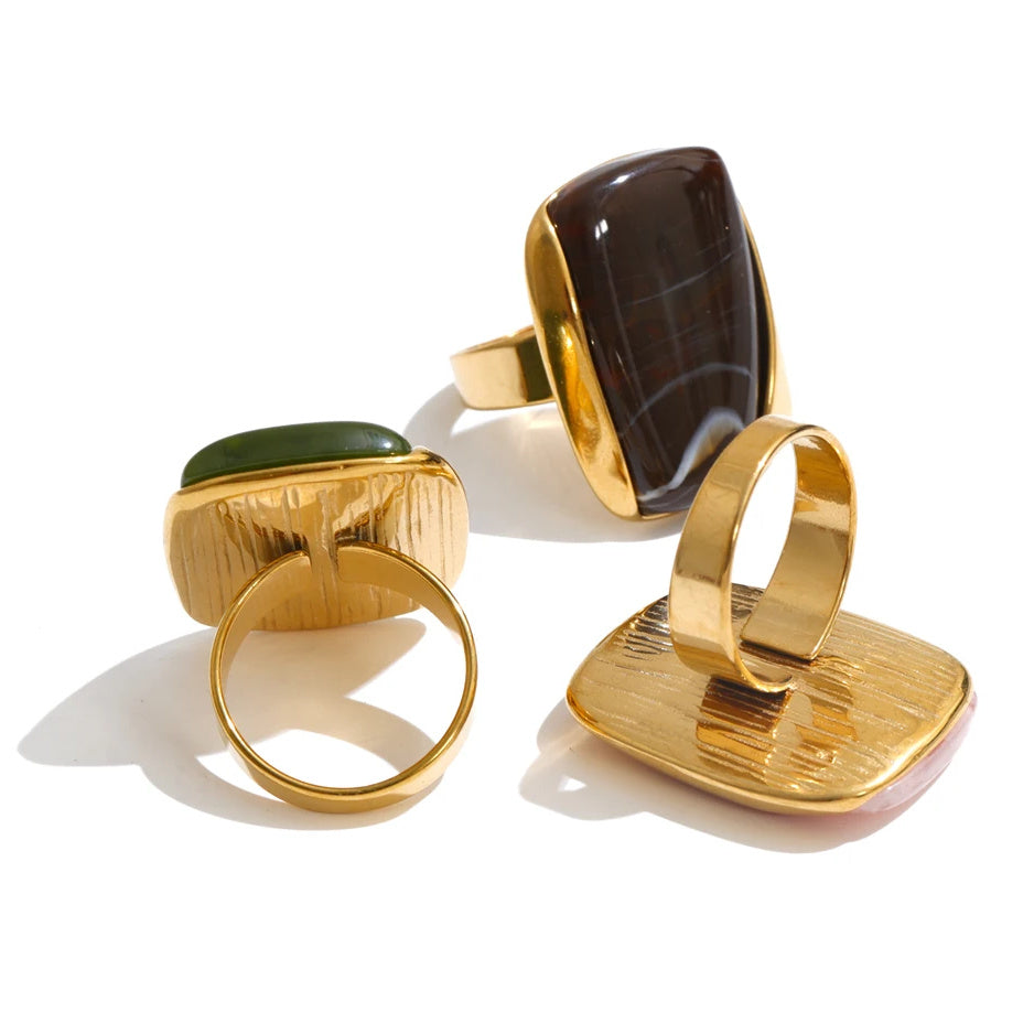 Clio Resin Rectangle Ring