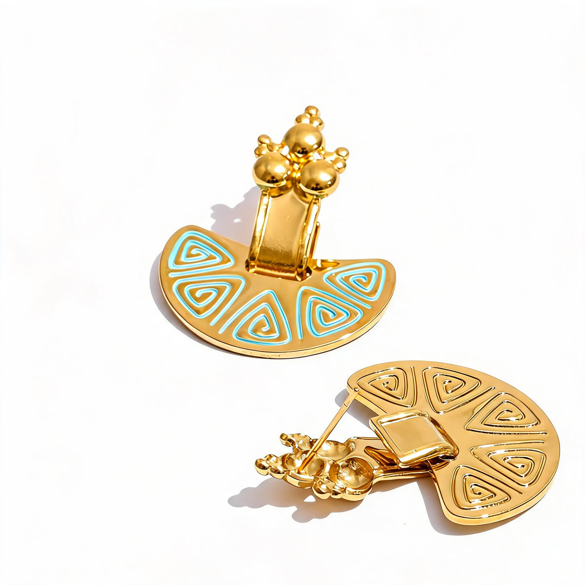 Thea Enamel Fan Earrings
