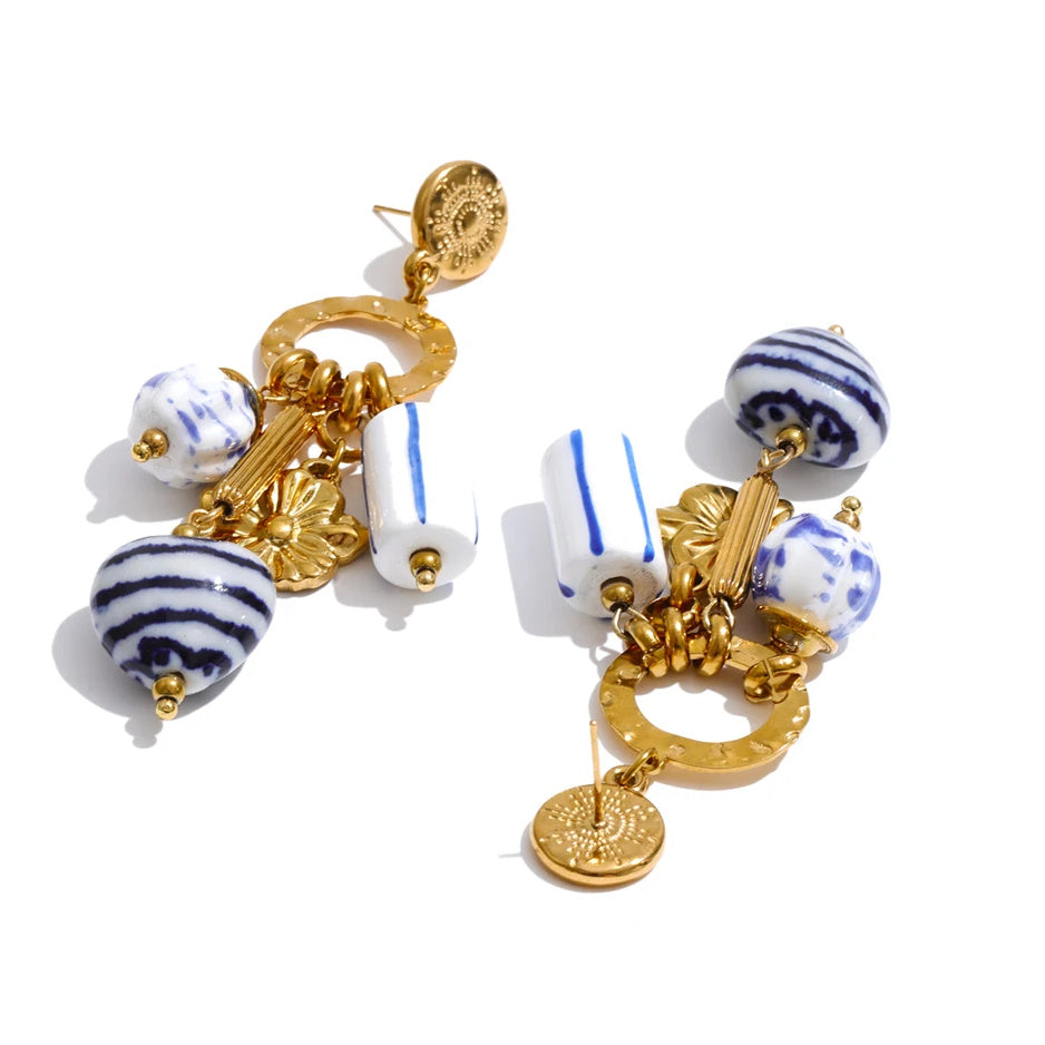 Pia Ceramic Charm Earrings