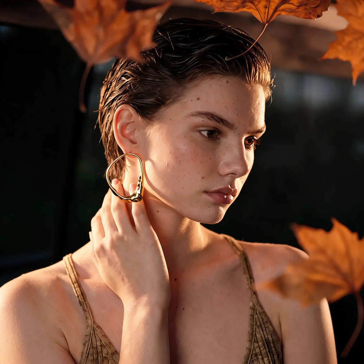Kerry Organic Hoop Earrings