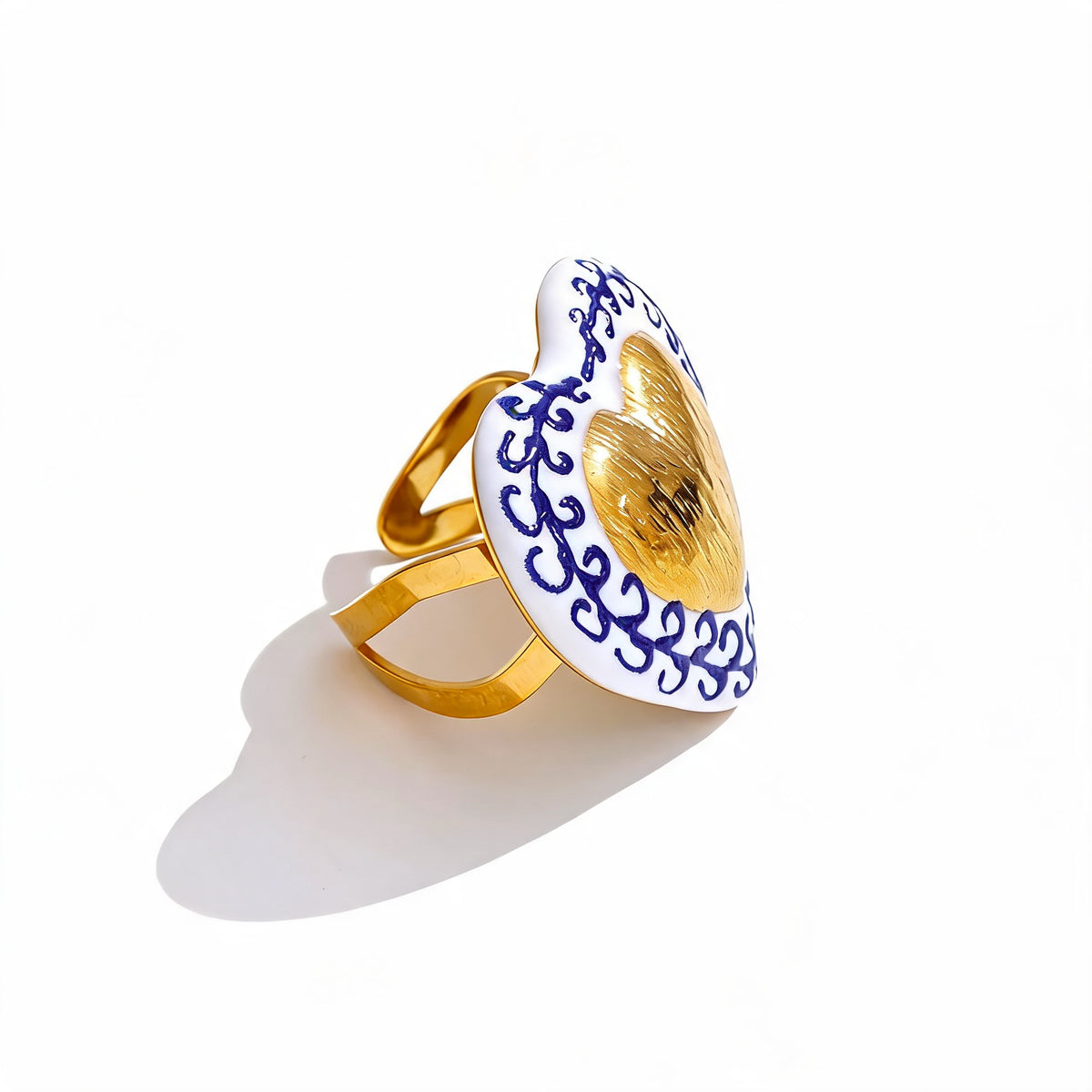 Darcy Heart Charm Ring