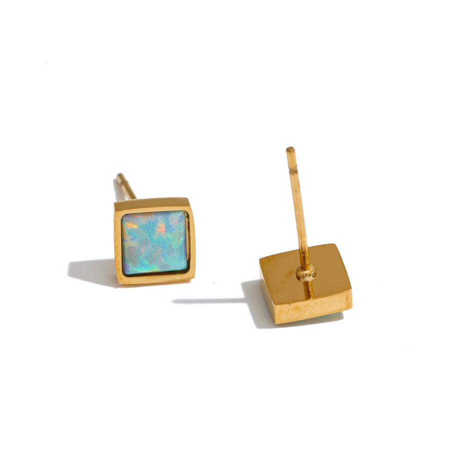 Tansy Stone Stud Earrings