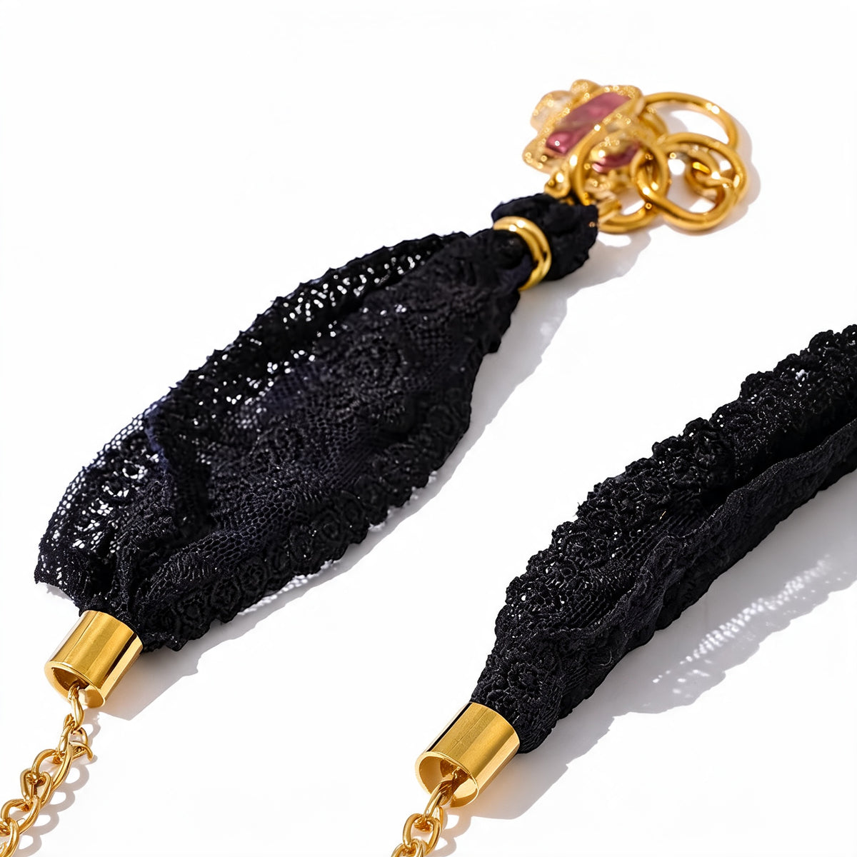 Noelle Lace Charm Necklace