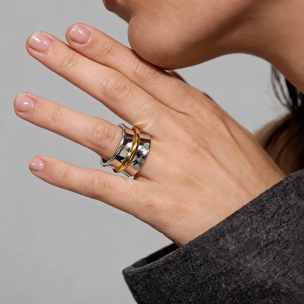 Quinn Wide Band Ring