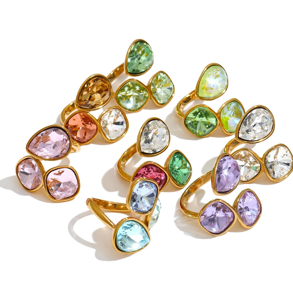 Livy Crystal Square Ring