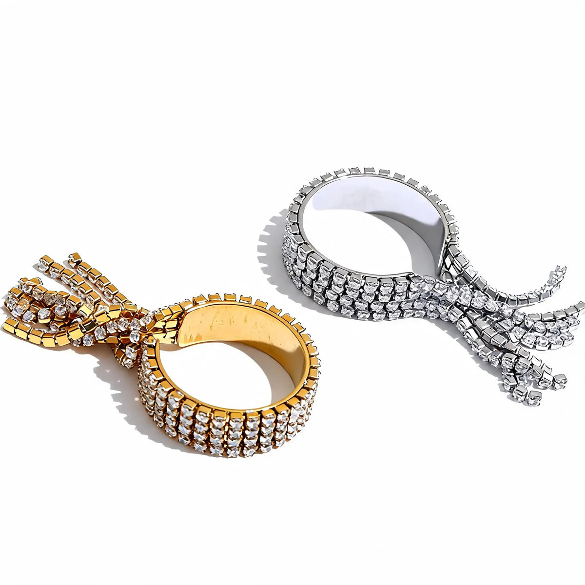 Renna Crystal Tassel Ring