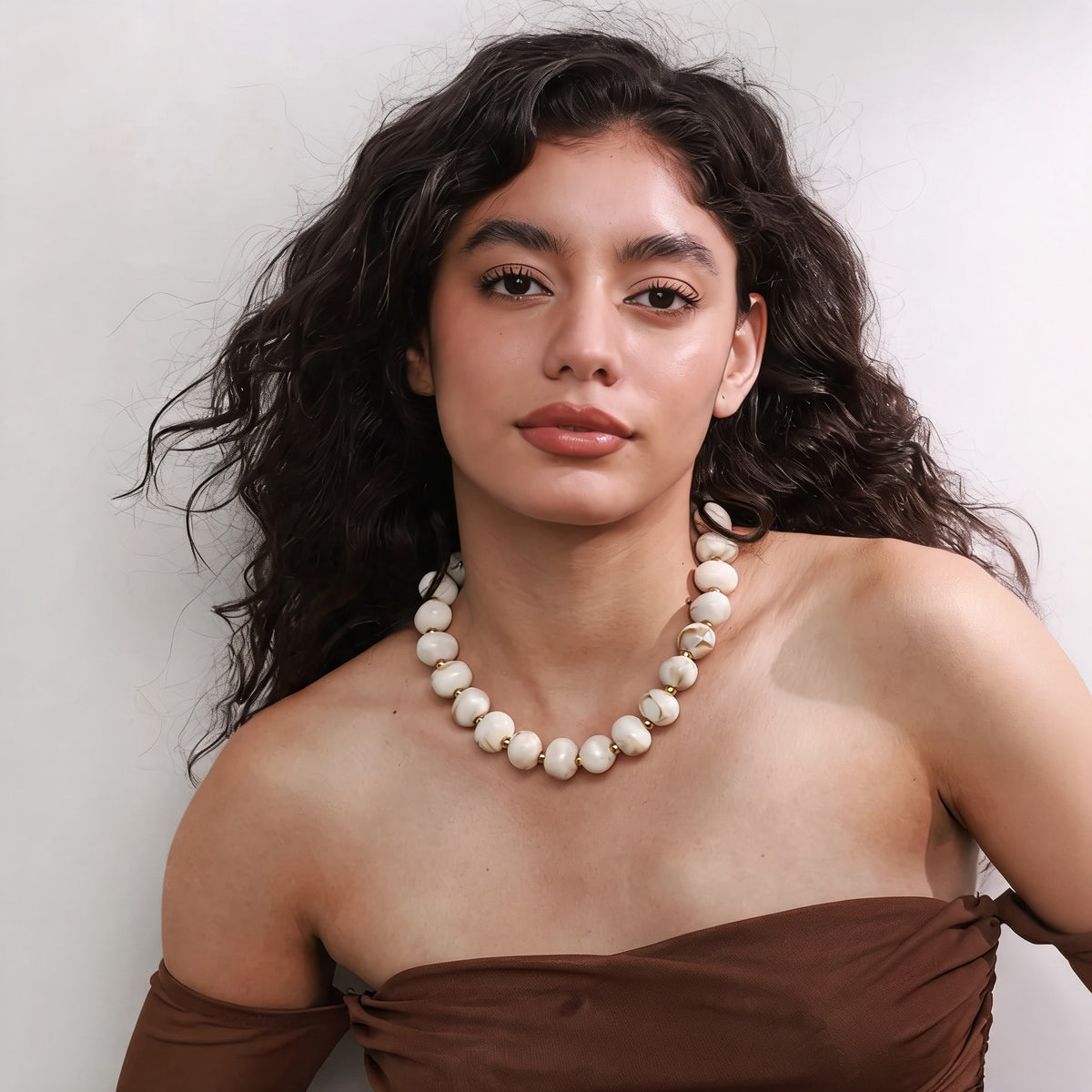 Lola Resin Bead Necklace