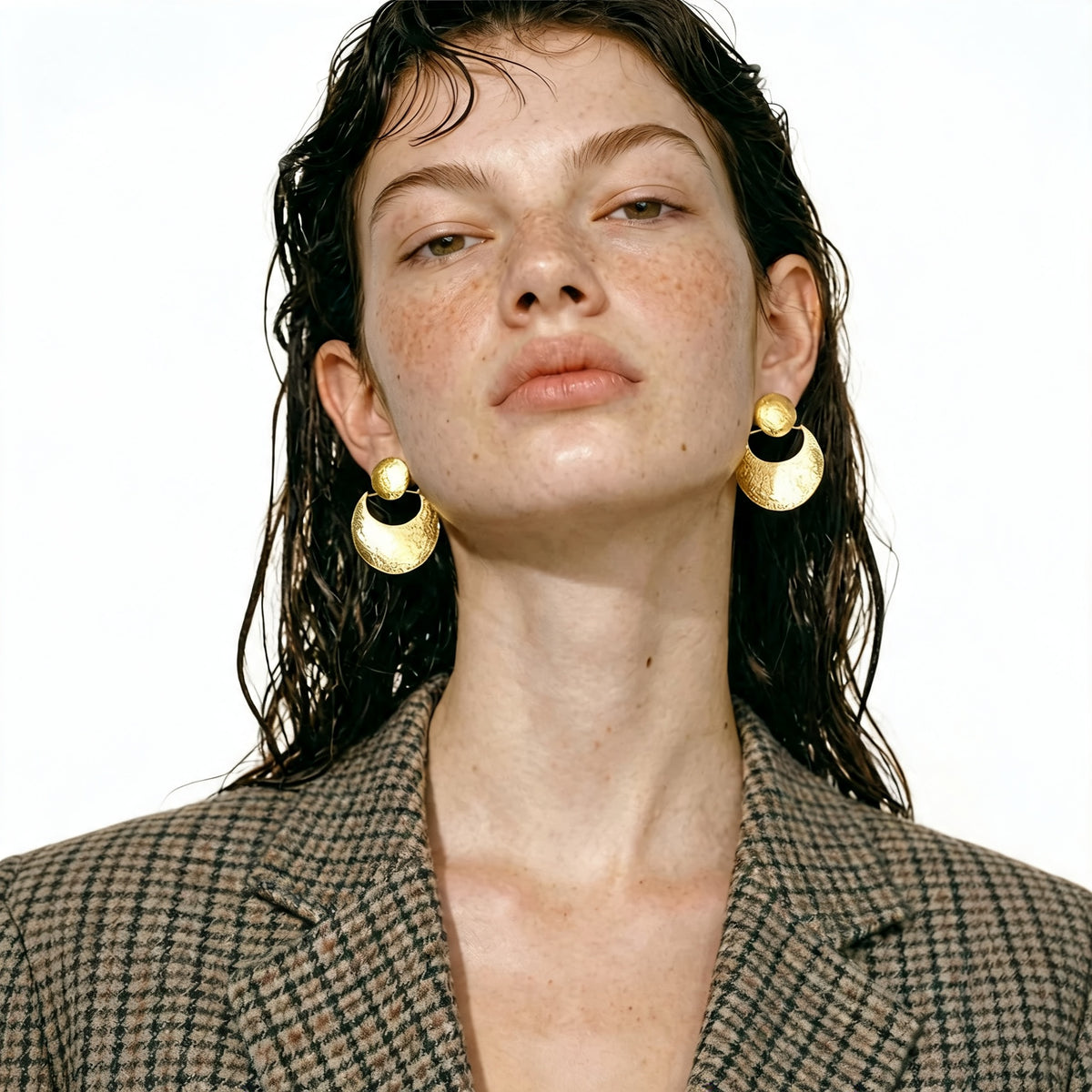 Winslow Hammered Drop Earrings