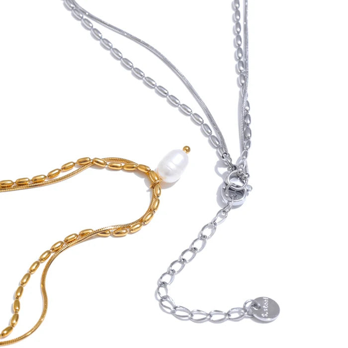 Saylor Pearl Chain Necklace