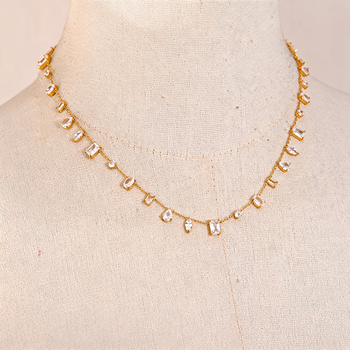 Hadley Crystal Chain Necklace