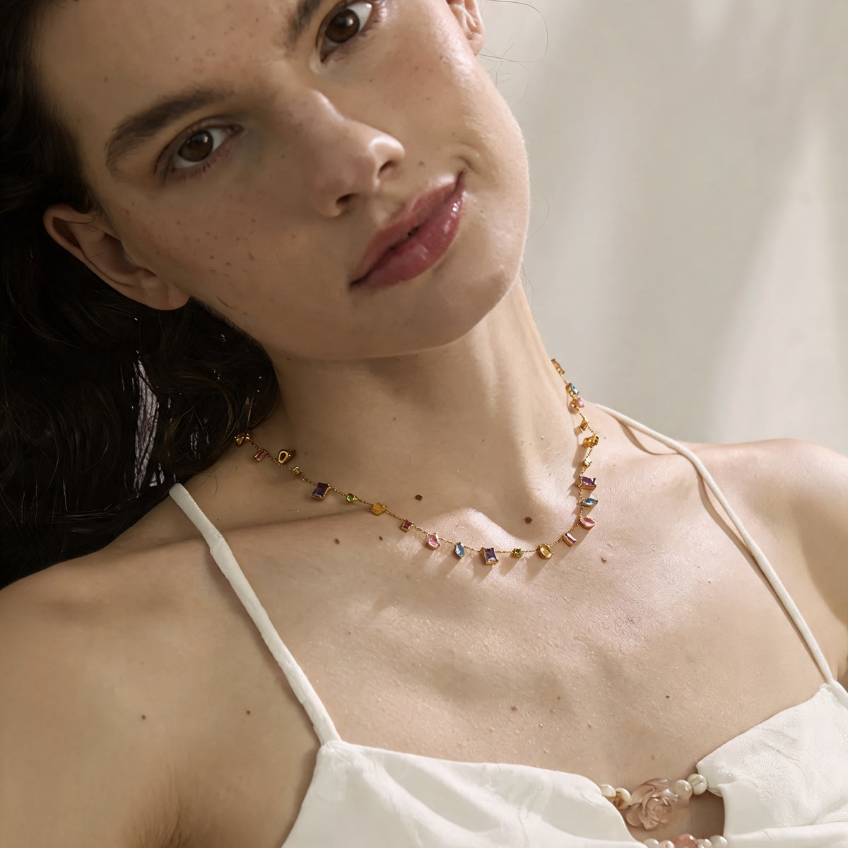 Hadley Crystal Chain Necklace