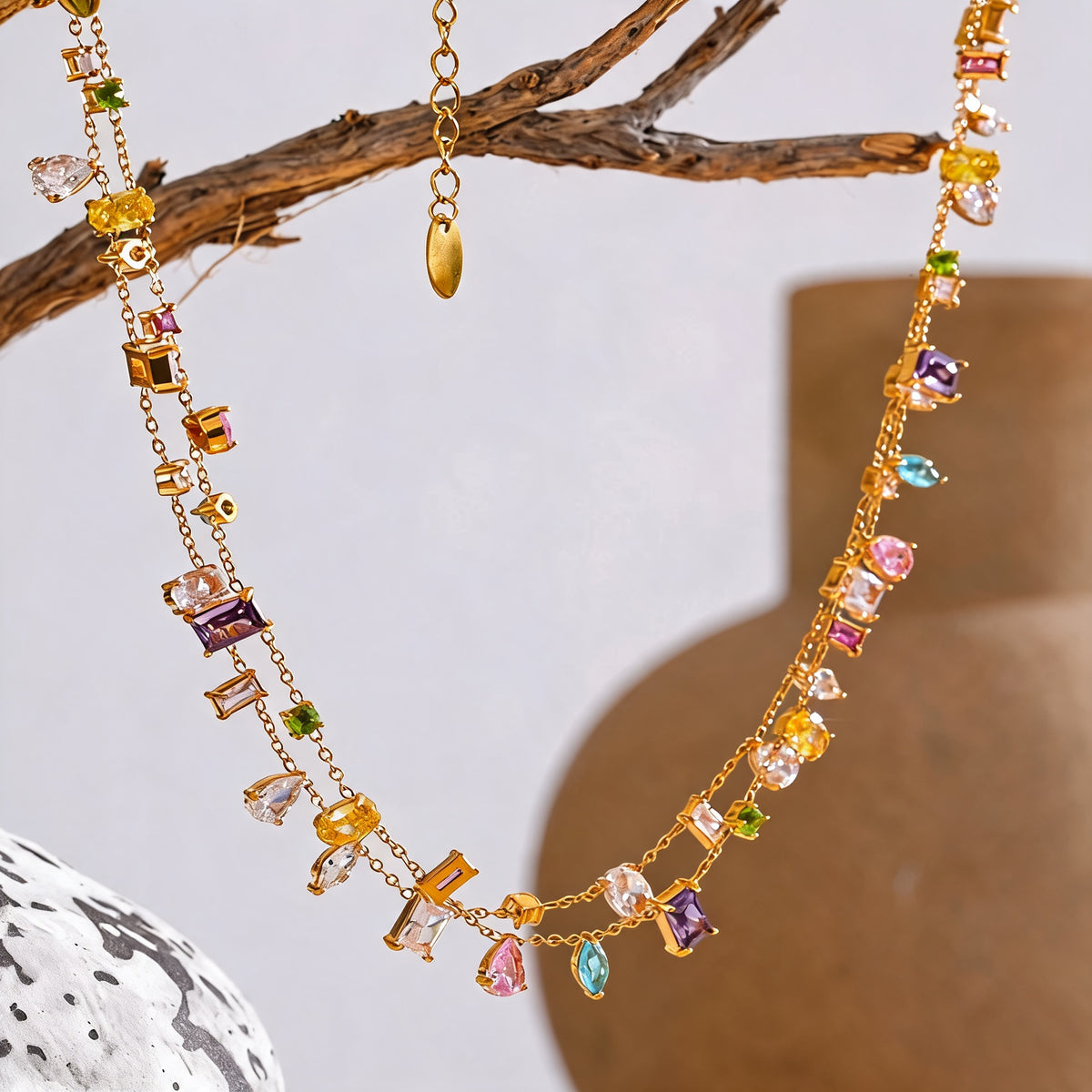 Hadley Crystal Chain Necklace